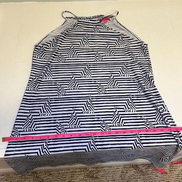 Kaeli Smith Navy and White Striped Swim Coverup - Picture 8 of 9